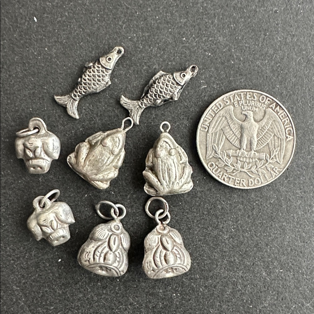 Vintage Chinese Metal Charms Bundle